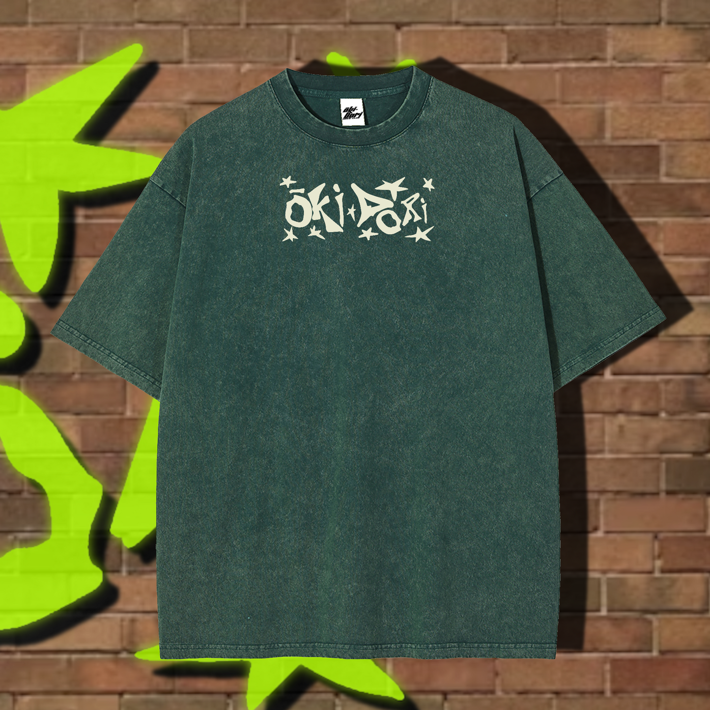 Shibuya Skyline Tshirt Green